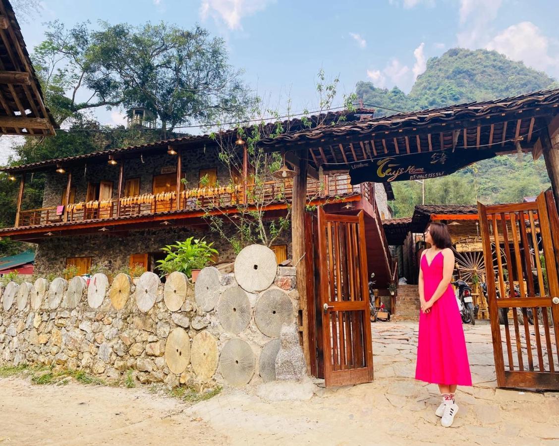 Tày Homestay Làng Đá Cổ Khuổi Ky- Bản Giốc Cao Bang Exterior foto